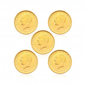 ATA Lira Darphane 5 Adet Paket 102. Yıl Yeni Tarihli