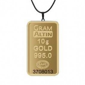 10 gr 24 Ayar Gram Külçe Altın Kolye 10 gr 24 Ayar Gram Külçe Altın Kolye
